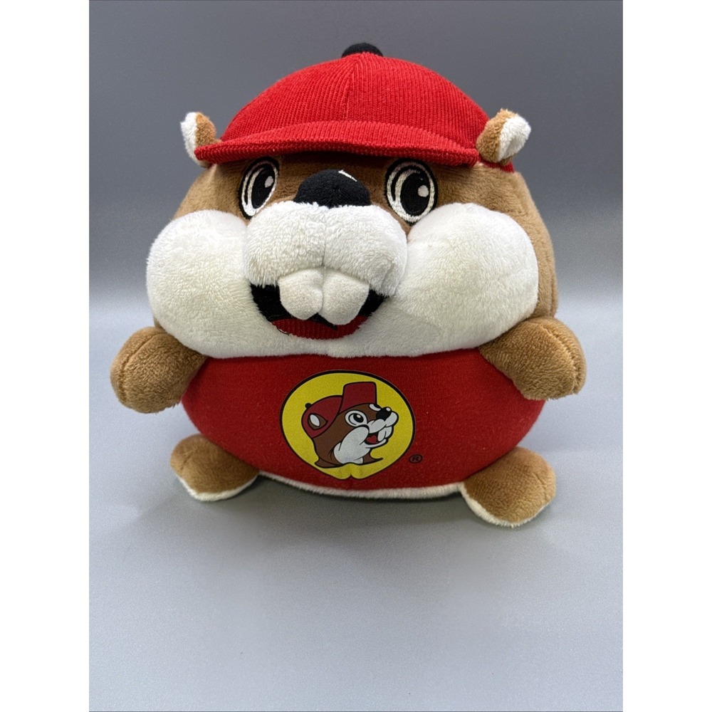 Buc-ees 7" Bucee The Beaver Ball Round Plush Stuffed Animal Machine Washable